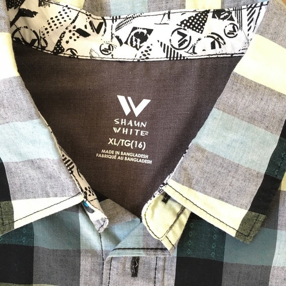 NWOT Shaun White Boys button down shirt - Picture 4 of 5